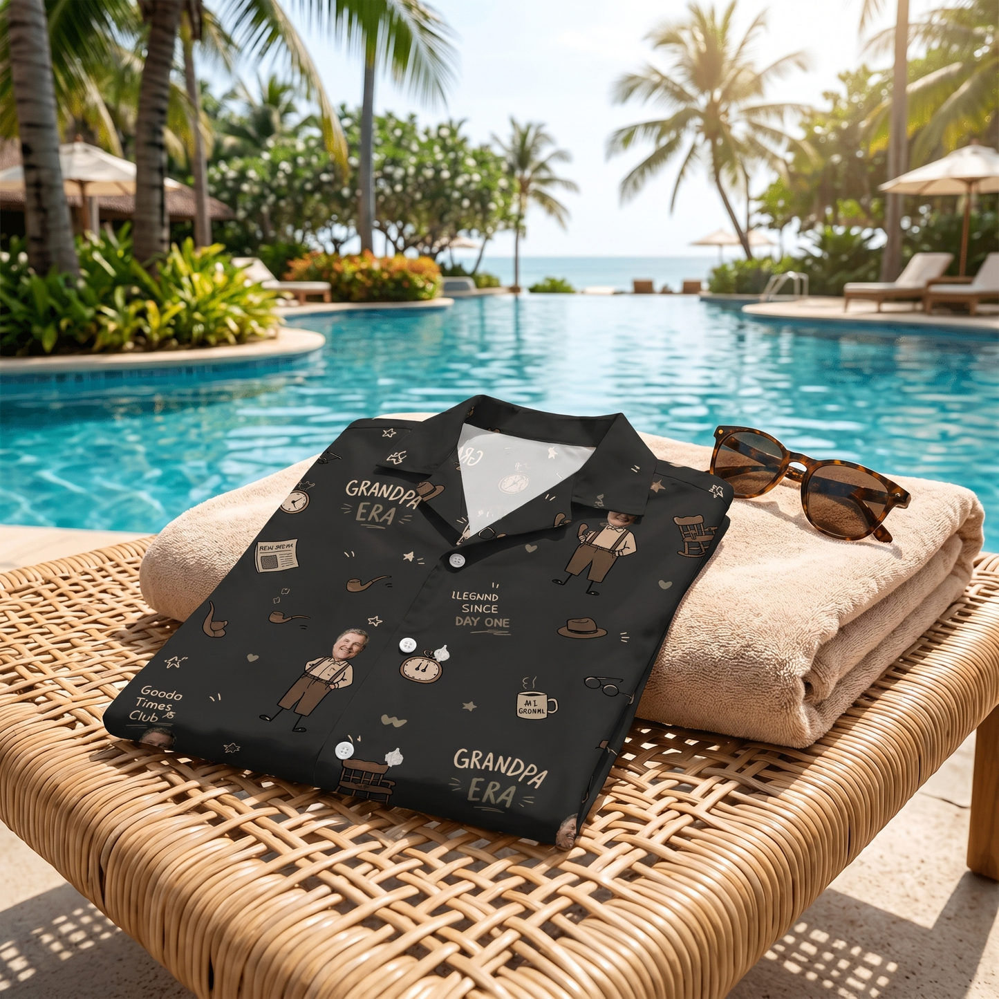 Custom Photo Grandpa Era Hawaiian Shirt | Personalized Gift for Grandpa
