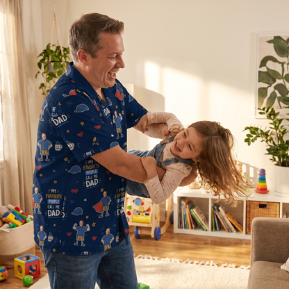 My Favorite People Call Me Dad Hawaiian Shirt | Personalized Gift for Dad
