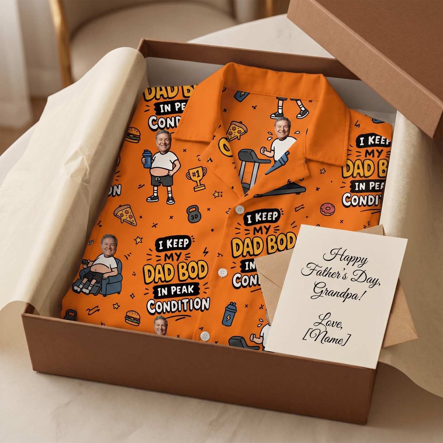 I Keep My Dad Bod In Peak Condition Hawaiian Shirt | Personalized Funny Gift for Dad