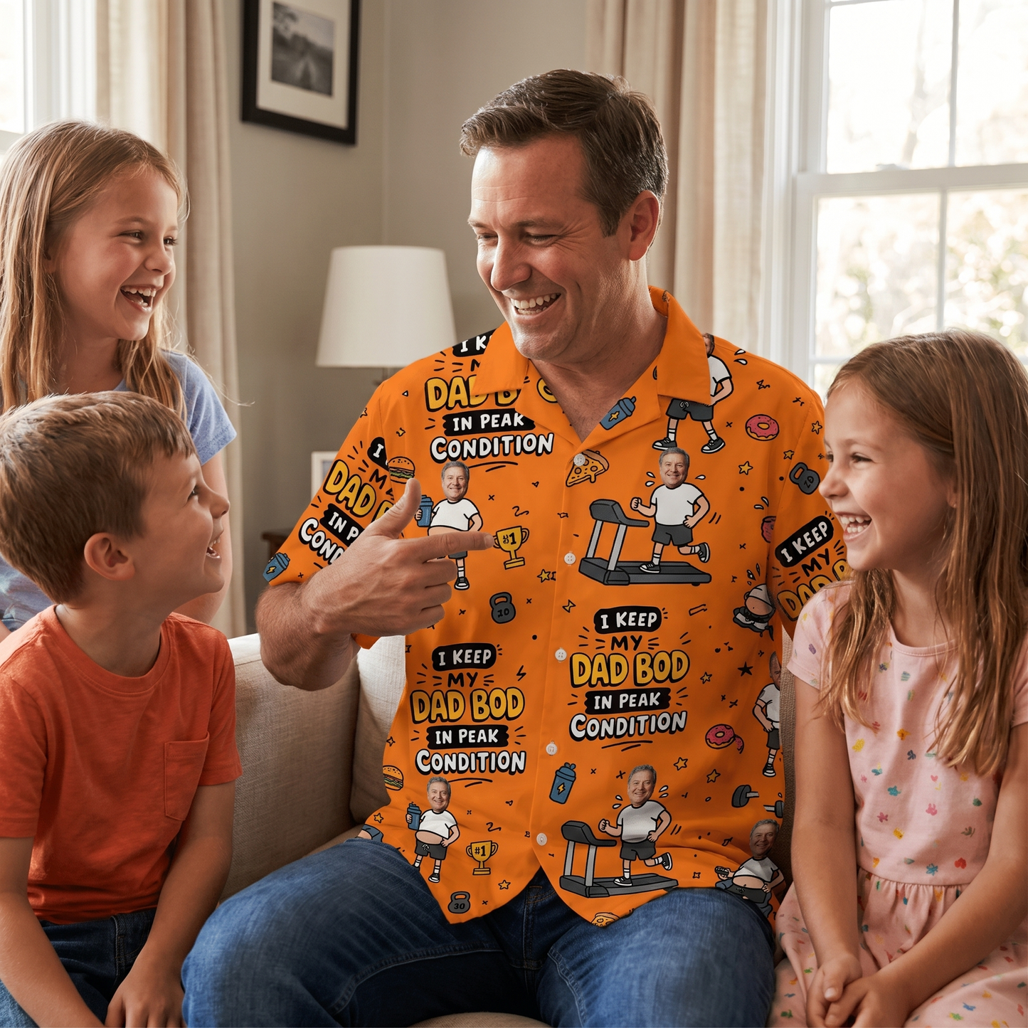 I Keep My Dad Bod In Peak Condition Hawaiian Shirt | Personalized Funny Gift for Dad