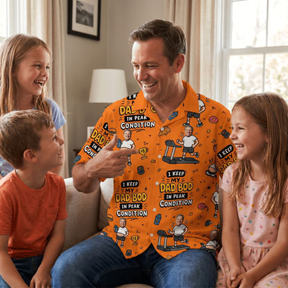 I Keep My Dad Bod In Peak Condition Hawaiian Shirt | Personalized Funny Gift for Dad