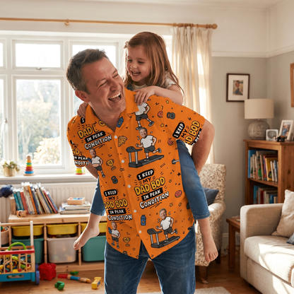 I Keep My Dad Bod In Peak Condition Hawaiian Shirt | Personalized Funny Gift for Dad