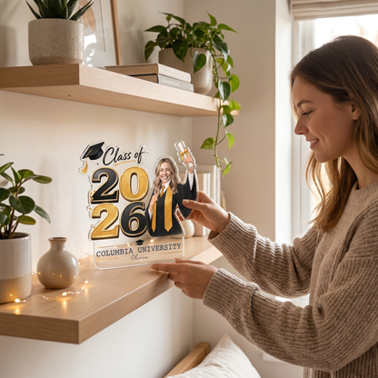 Personalized Class of 2026 Photo Graduation Acrylic Plaque
