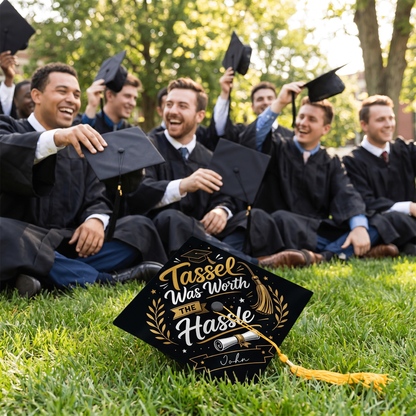 Personalized Tassel Was Worth The Hassle Graduation Cap Topper
