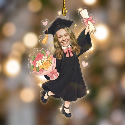 Personalized Graduation Photo Acrylic Ornament