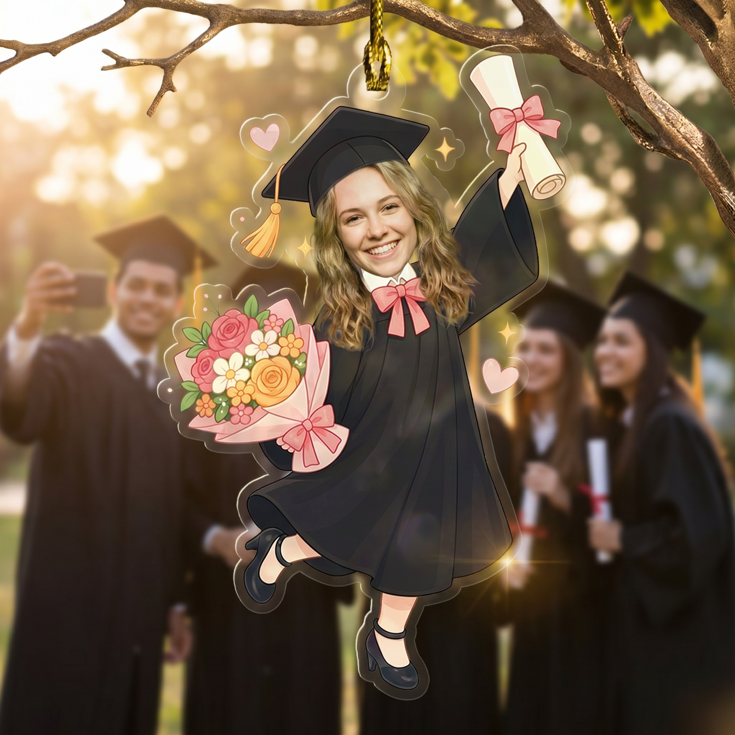 Personalized Graduation Photo Acrylic Ornament