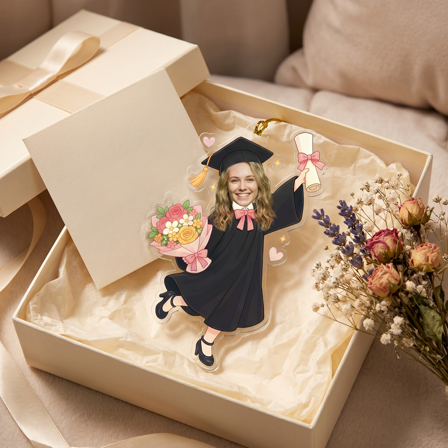 Personalized Graduation Photo Acrylic Ornament