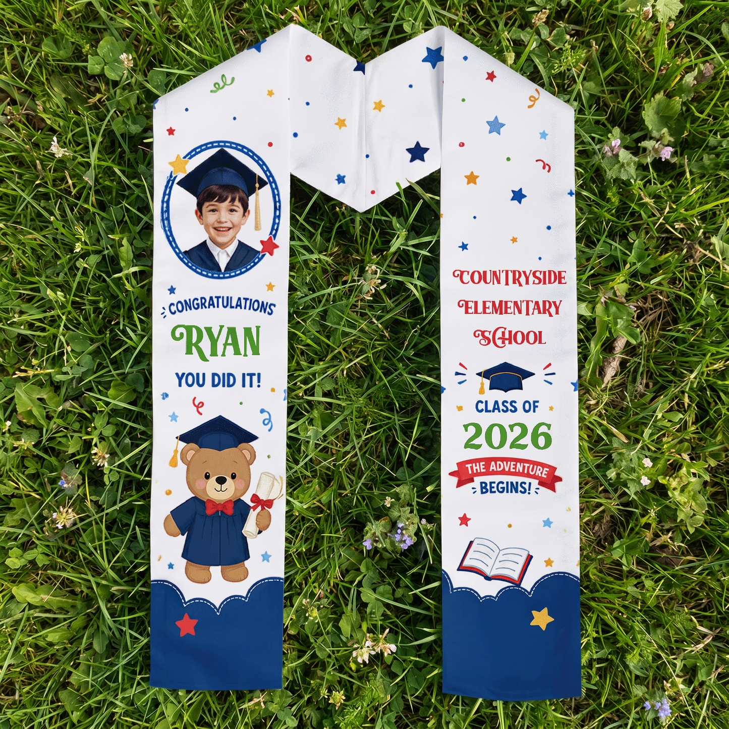 Personalized Congratulations You Did It Kid Graduation Stole – Custom Name