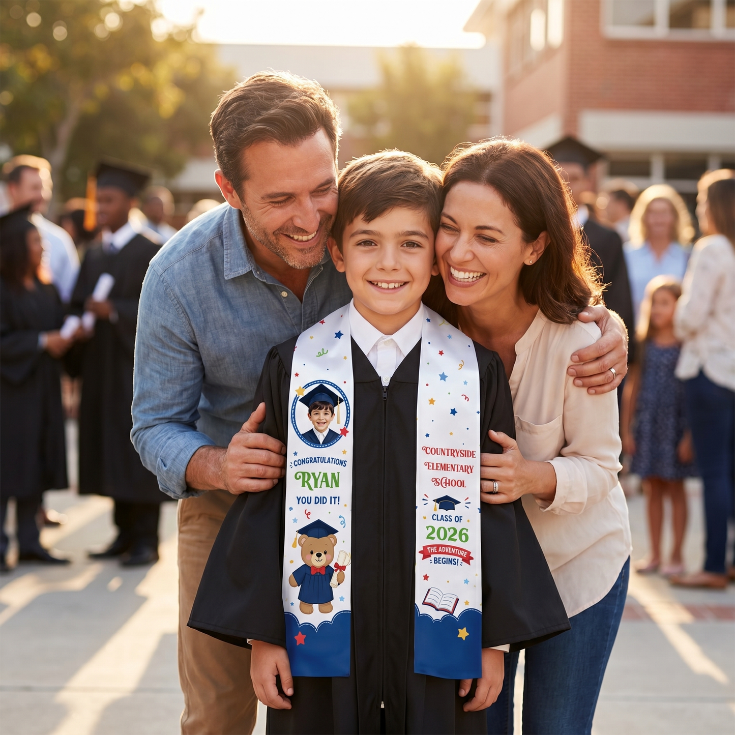 Personalized Congratulations You Did It Kid Graduation Stole – Custom Name