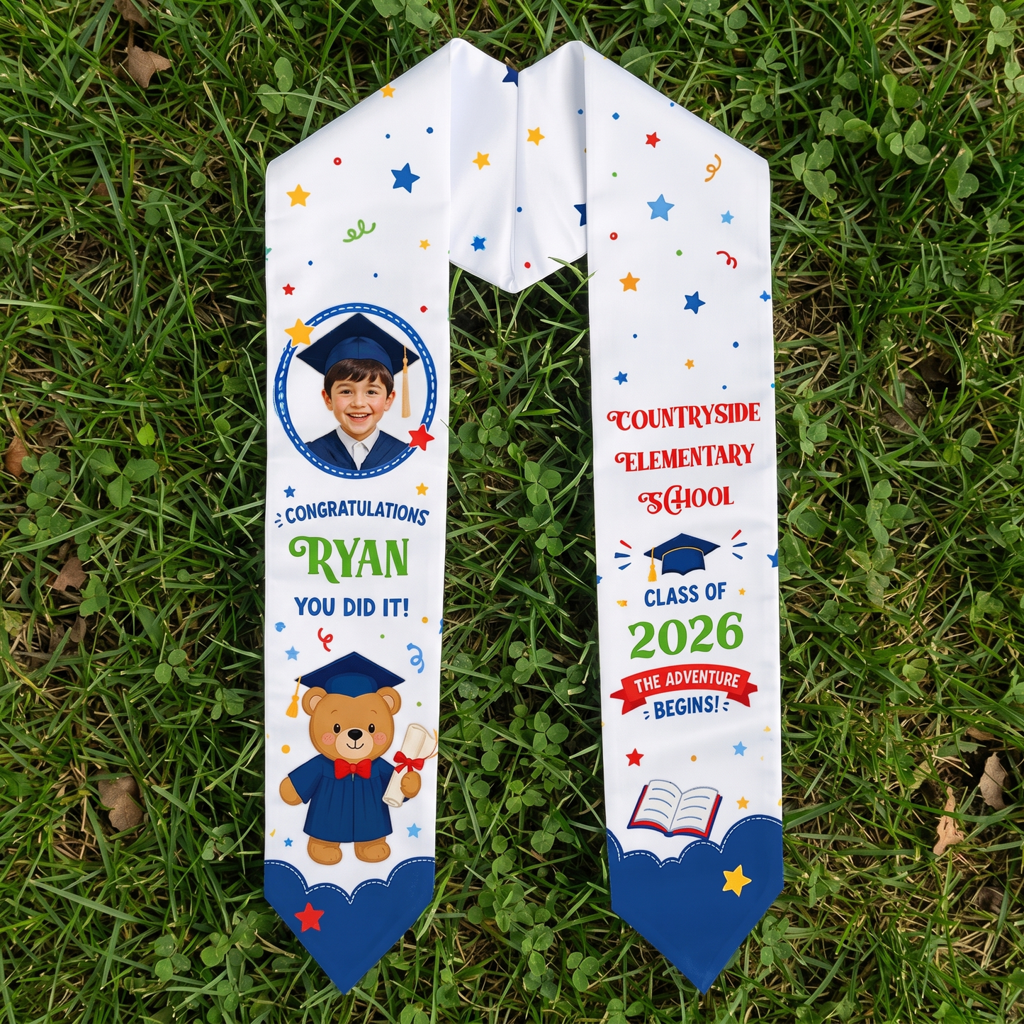Personalized Congratulations You Did It Kid Graduation Stole – Custom Name