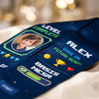 Personalized Level Complete Game On Future Ready Kid Graduation Stole – Custom Name