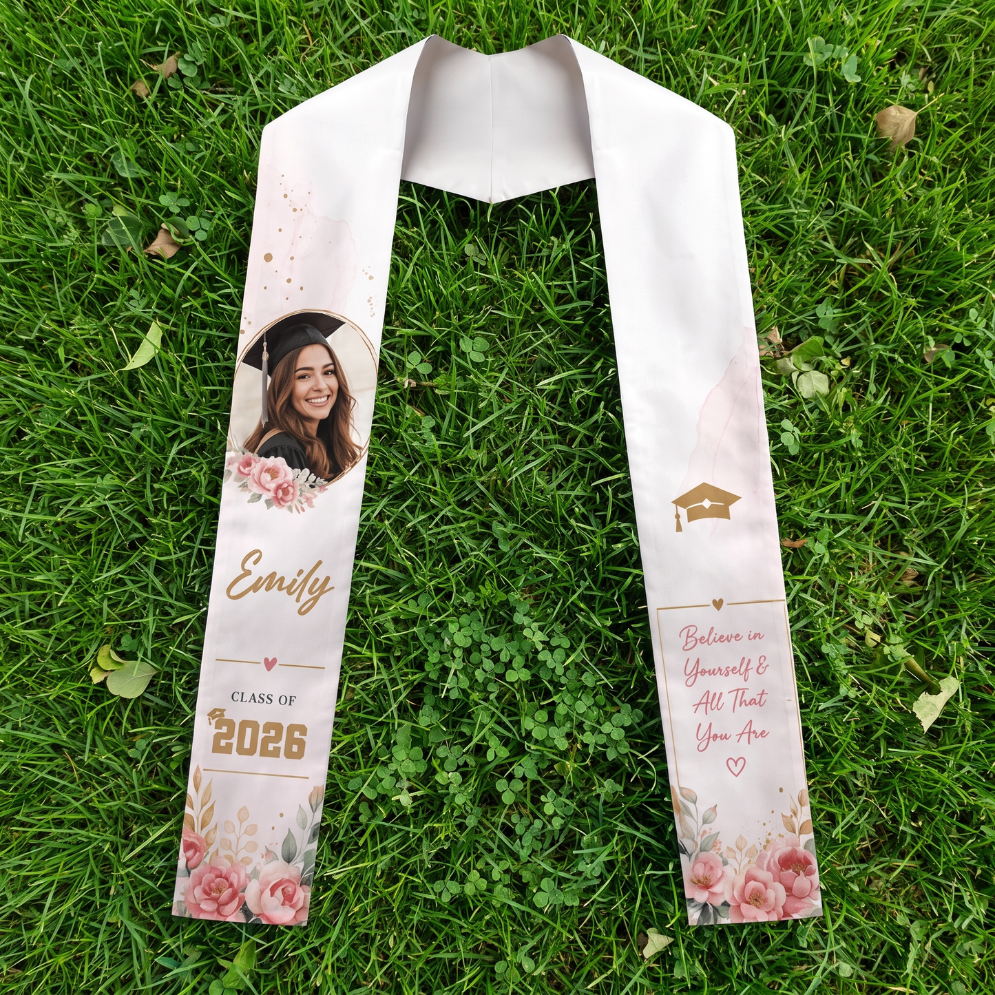 Personalized Believe in Yourself and All That You Are Graduation Stole – Custom Name