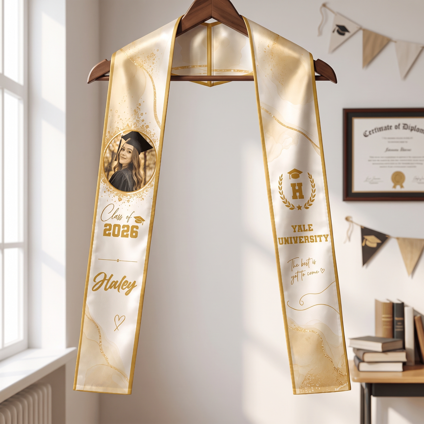 Personalized The Best Is Yet to Come Graduation Stole – Custom Name