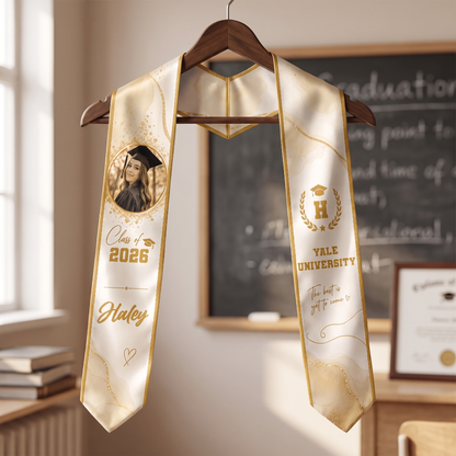 Personalized The Best Is Yet to Come Graduation Stole – Custom Name