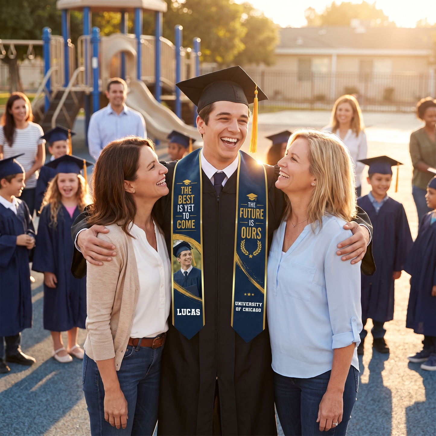 Personalized The Best Is Yet to Come The Future Is Ours Graduation Stole – Custom Photo and Name
