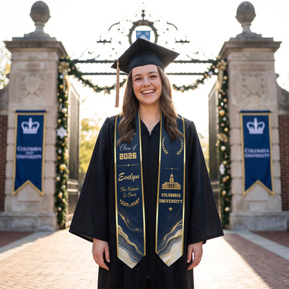 Personalized The Future Is Ours Graduation Stole – Custom Photo and Name
