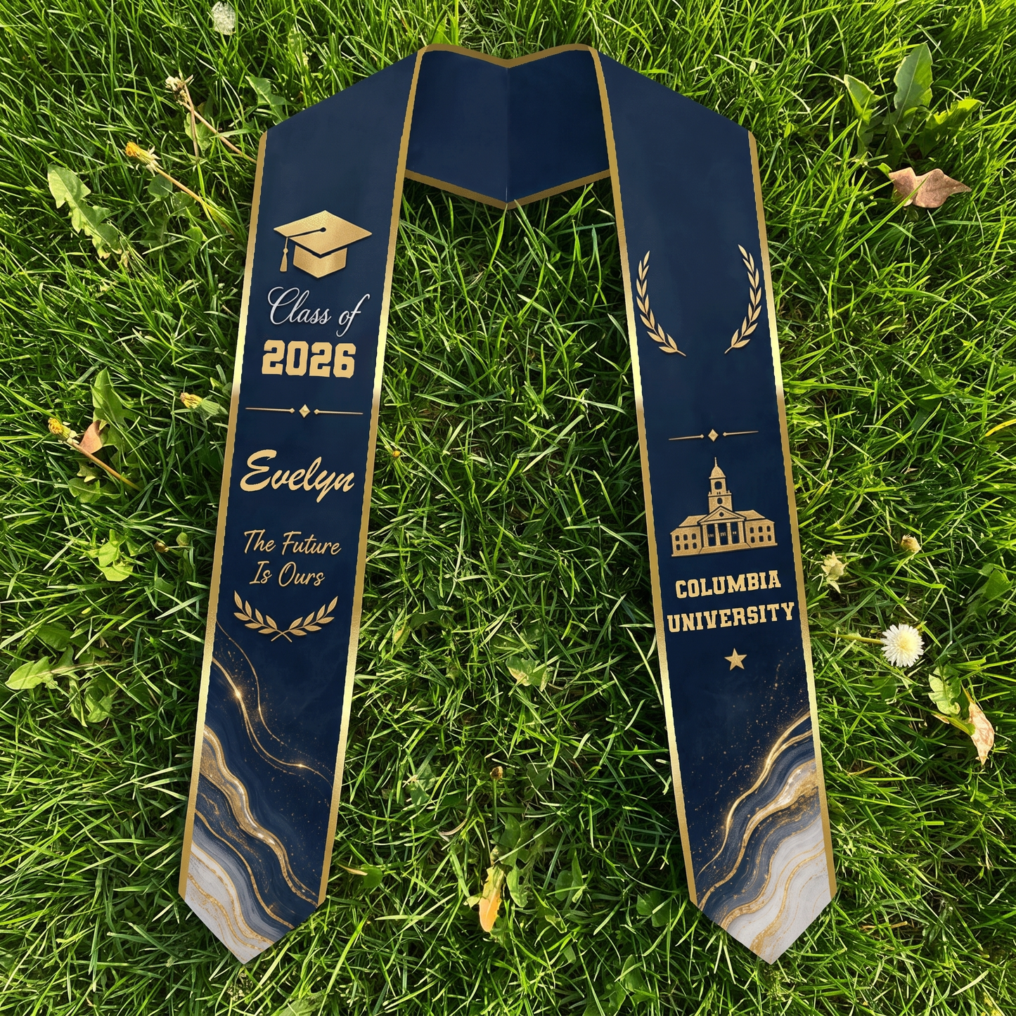Personalized The Future Is Ours Graduation Stole – Custom Photo and Name