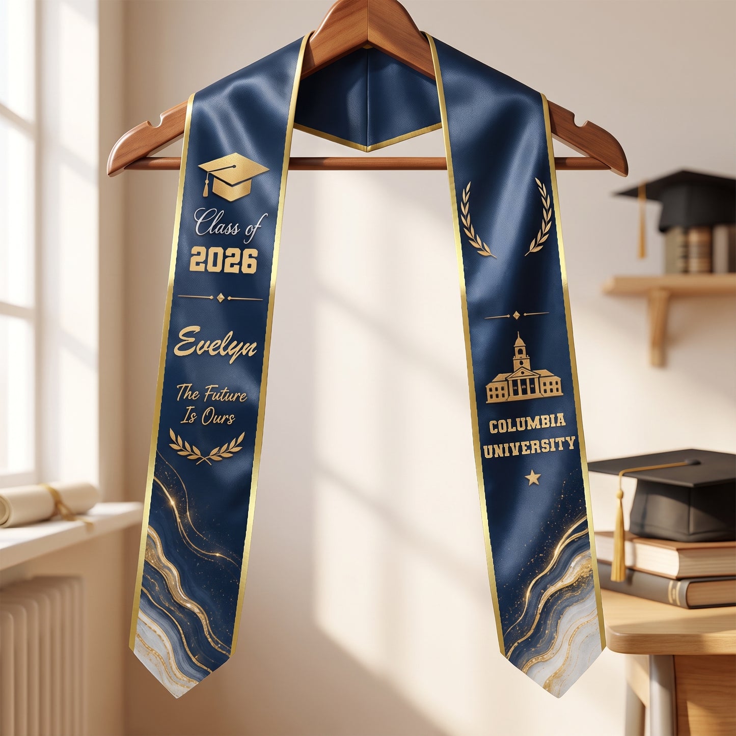 Personalized The Future Is Ours Graduation Stole – Custom Photo and Name