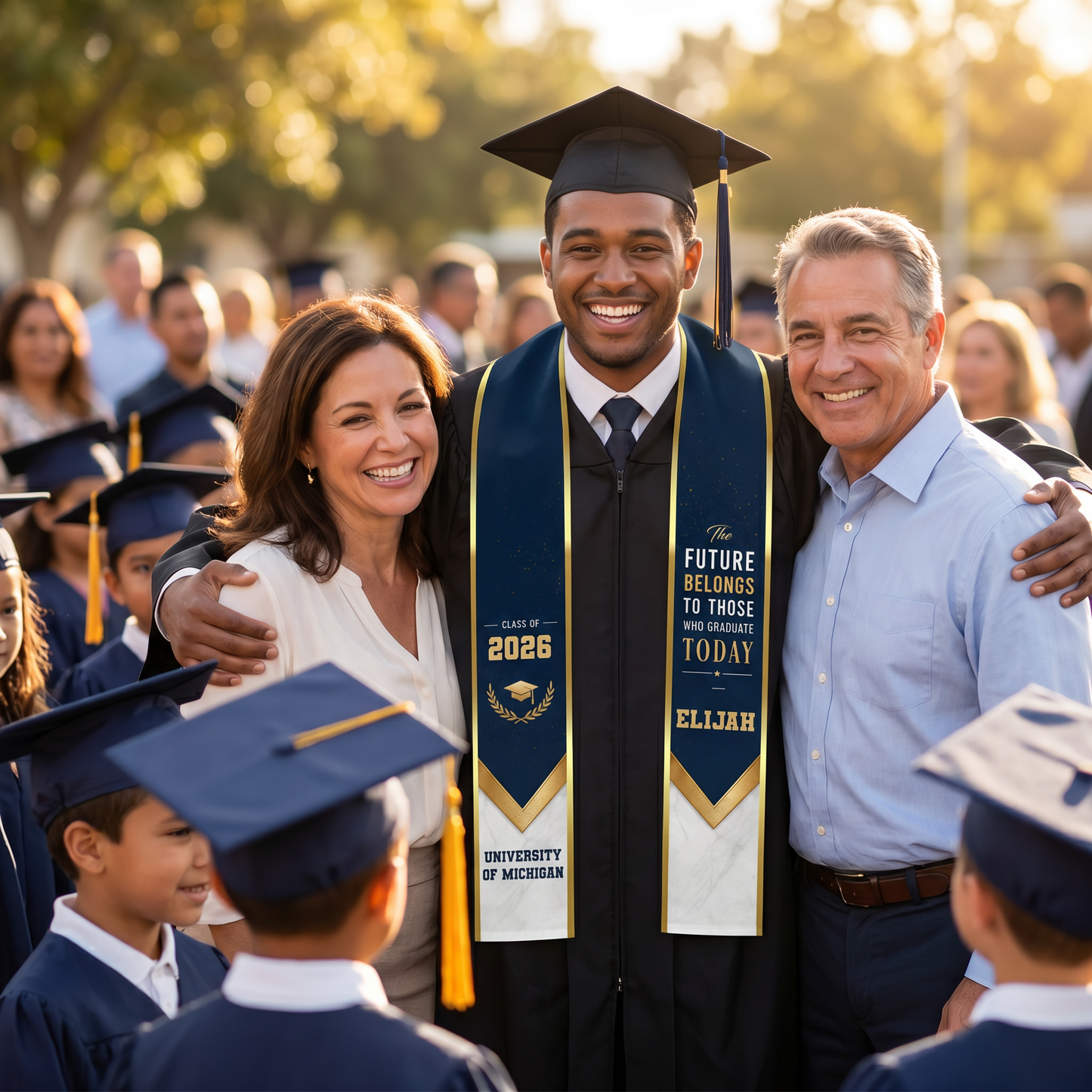 Personalized The Future Belongs to Those Who Graduate Today Graduation Stole – Custom Photo and Name