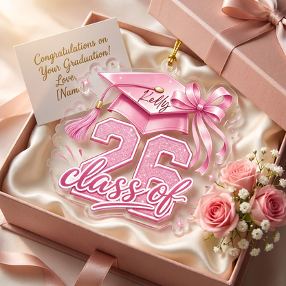 Personalized Class of 2026 Acrylic Ornament – Custom Graduation Keepsake