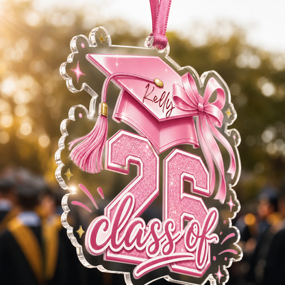 Personalized Class of 2026 Acrylic Ornament – Custom Graduation Keepsake