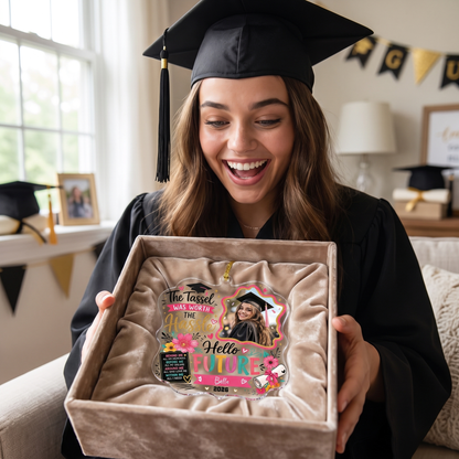 Personalized The Tassel Was Worth the Hassle Hello Future Acrylic Ornament – Graduation Keepsake