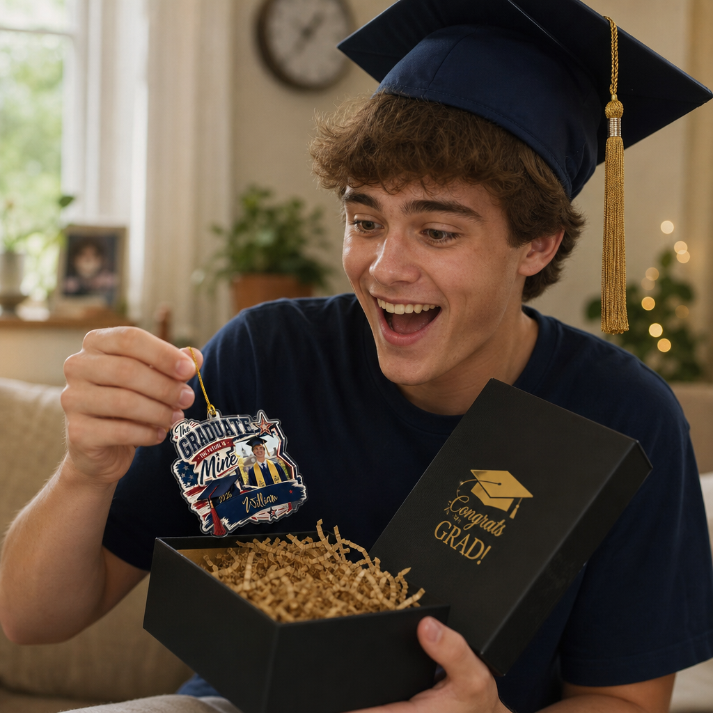 Personalized The Graduate The Future Is Mine Acrylic Ornament – Graduation Keepsake