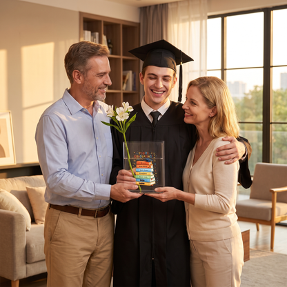 Personalized You're Graduating Acrylic Book Vase with Custom Name