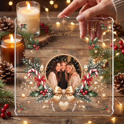 Personalized Sweet Christmas Acrylic Plaque, Custom Name Christmas Keepsake Gift