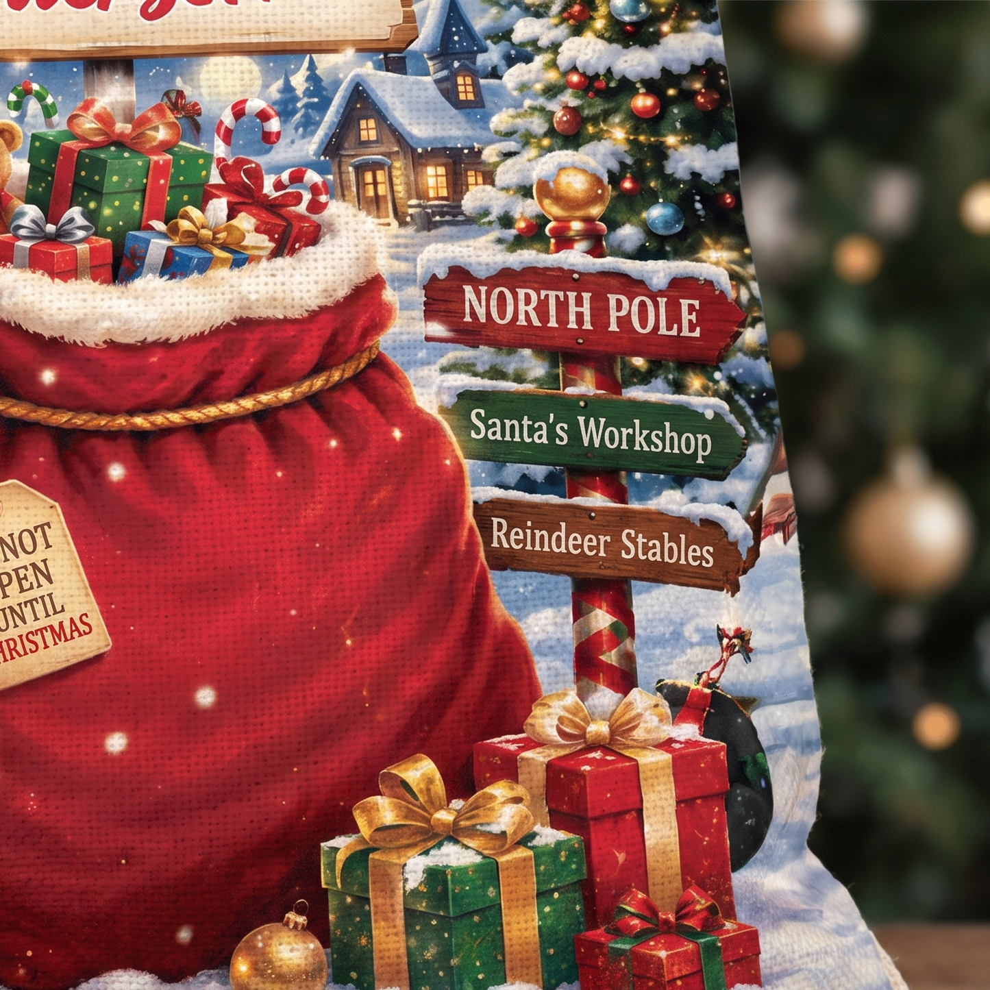 Personalized Special Christmas Delivery Christmas Sack, Custom Name Santa Gift Bag