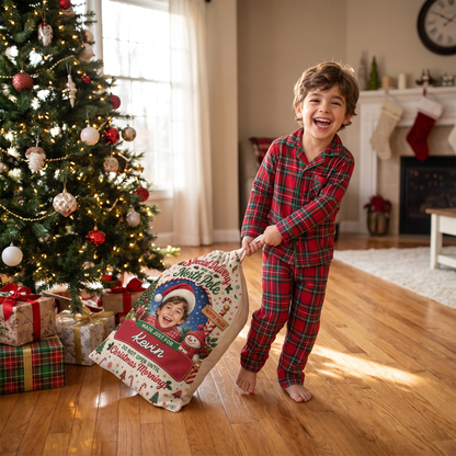 Personalized Special Delivery Do Not Open Until Christmas Morning Christmas Sack with Custom Name