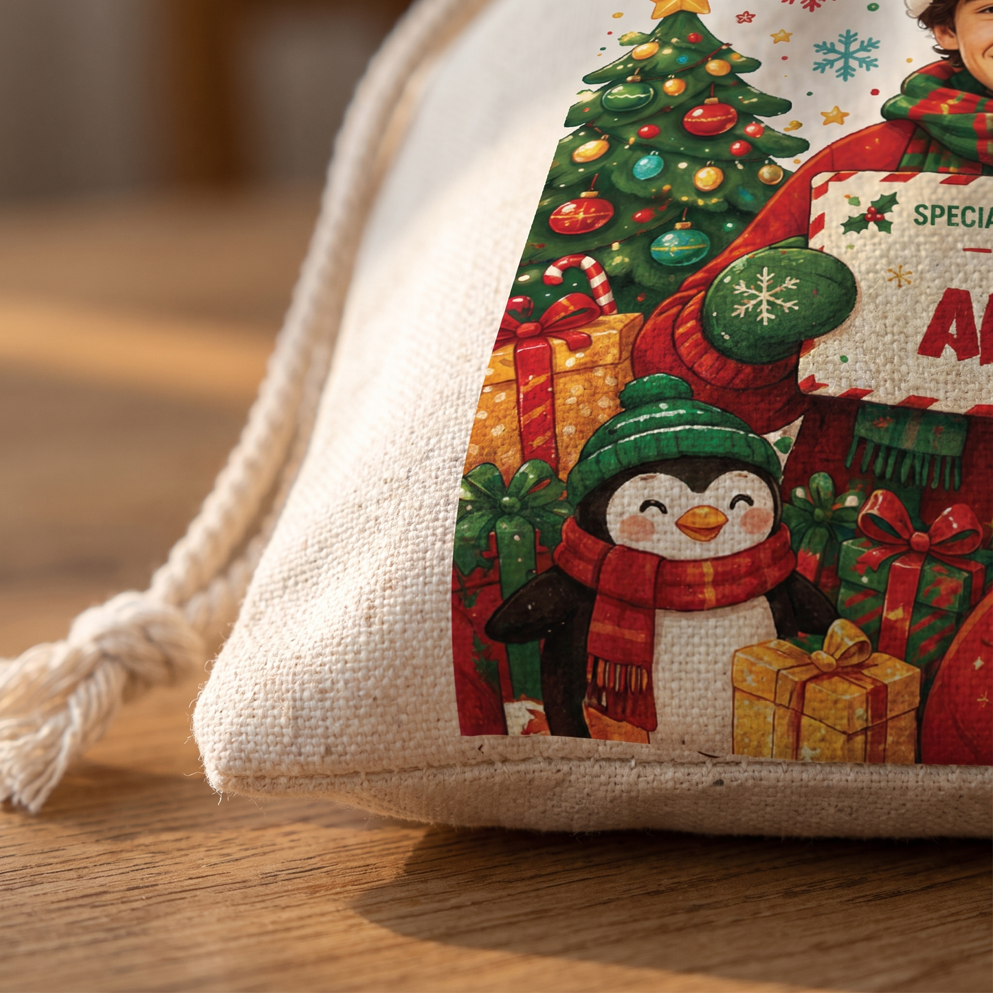 Personalized Season of Wonder Christmas Sack with Custom Name
