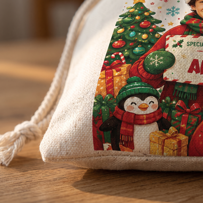 Personalized Season of Wonder Christmas Sack with Custom Name