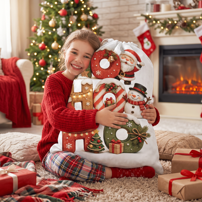 Personalized Ho Ho Ho Christmas Sack with Custom Name