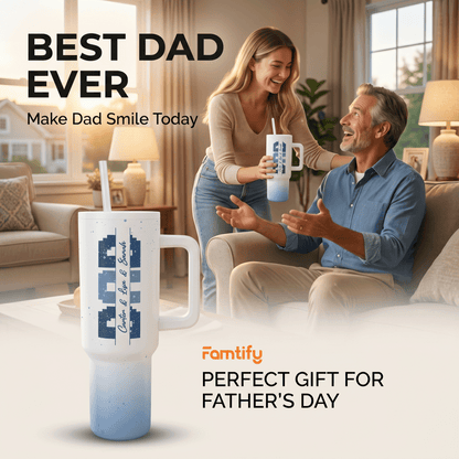 Personalized 40oz Tumbler for Dad – Custom Name Father’s Day Gift Cup