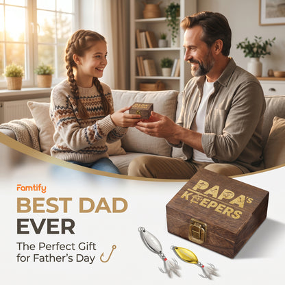 Personalized Engraved Fishing Lure for Papa – Custom Name Fisherman Gift