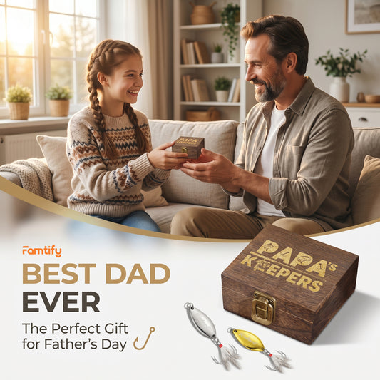 Personalized Engraved Fishing Lure for Papa - Custom Name Fisherman Gift