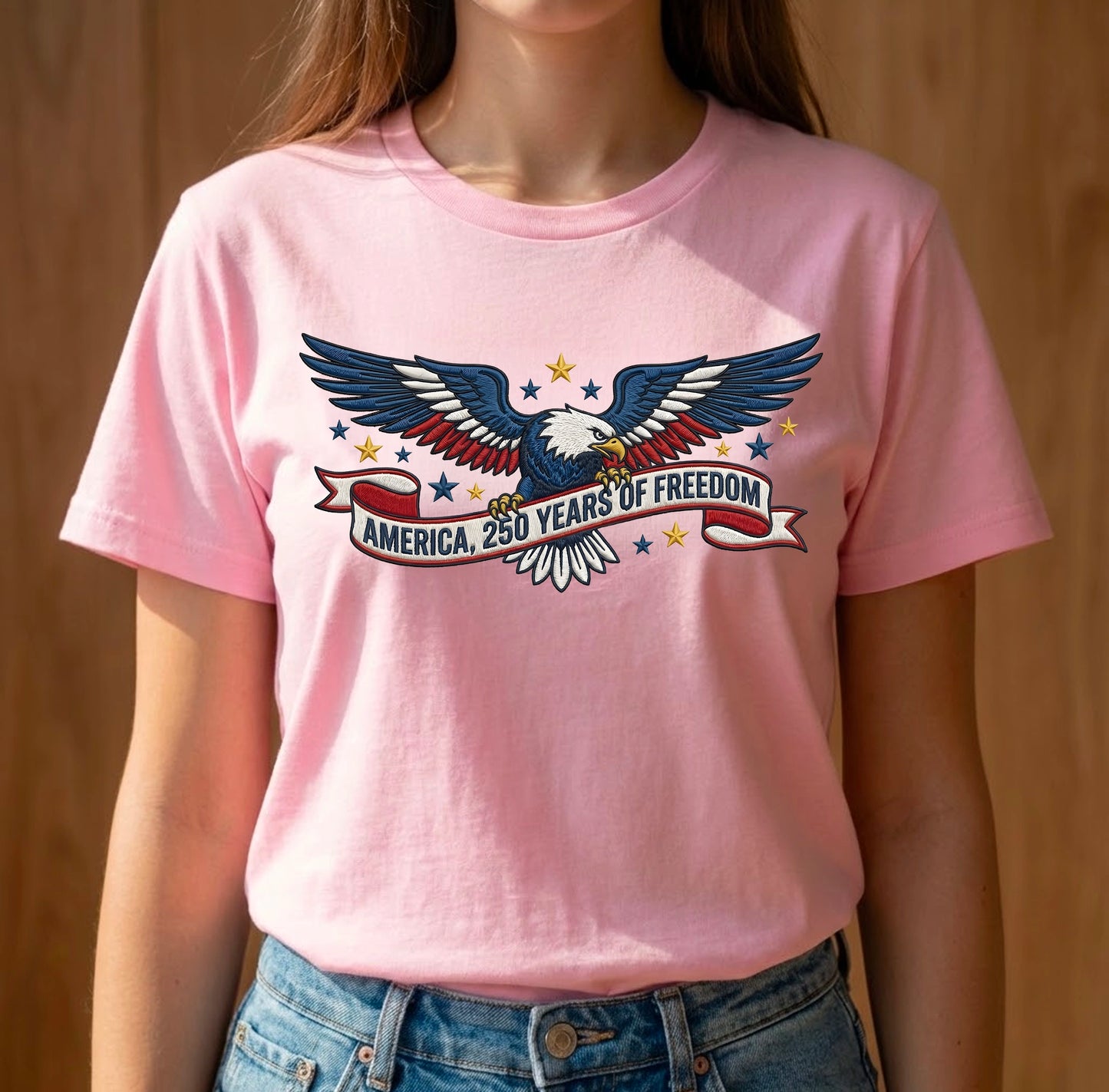 USA 250th Anniversary Eagle T-Shirt - Personalized American Pride Gift (1776-2026)