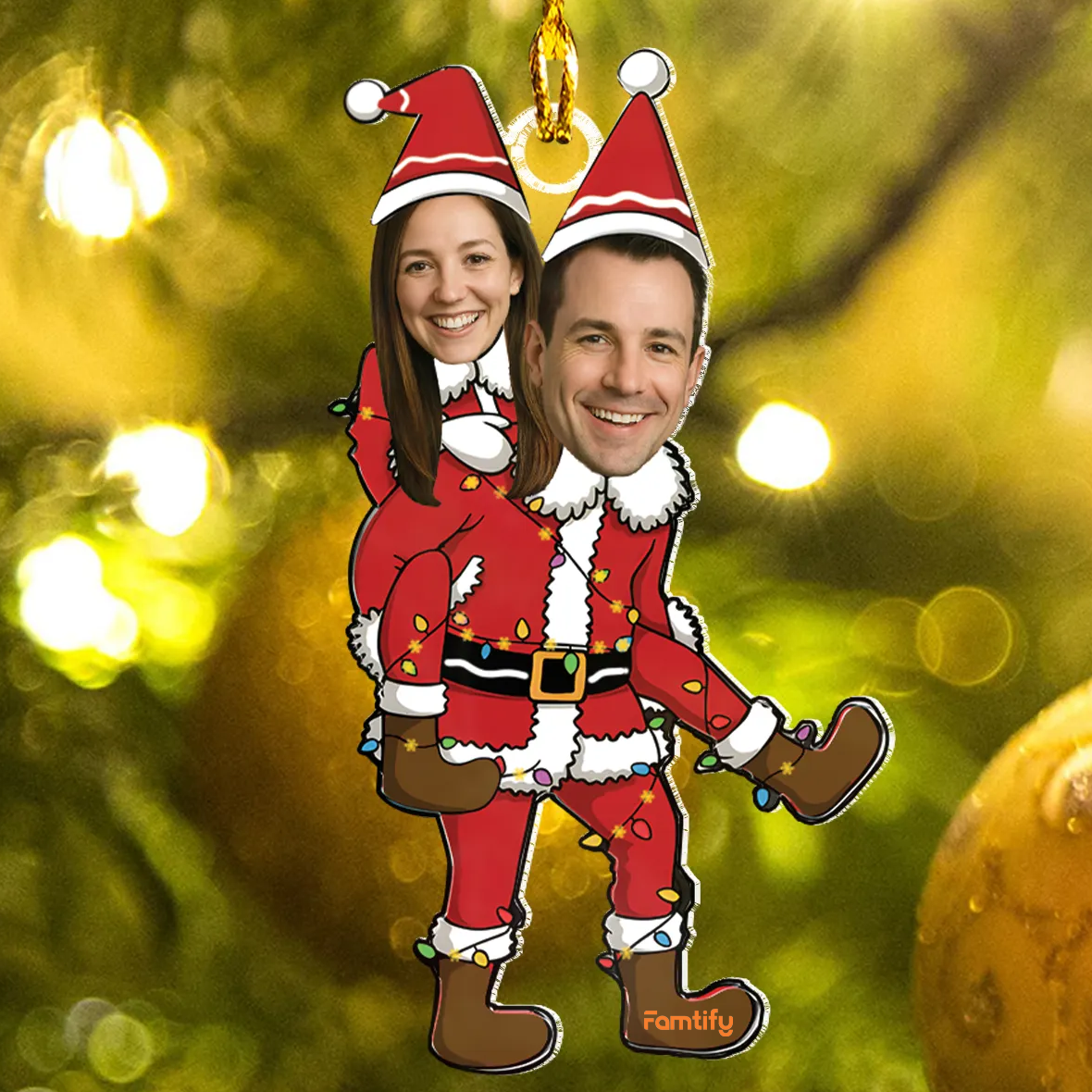 Funny Couple – Personalized Acrylic Photo Ornament