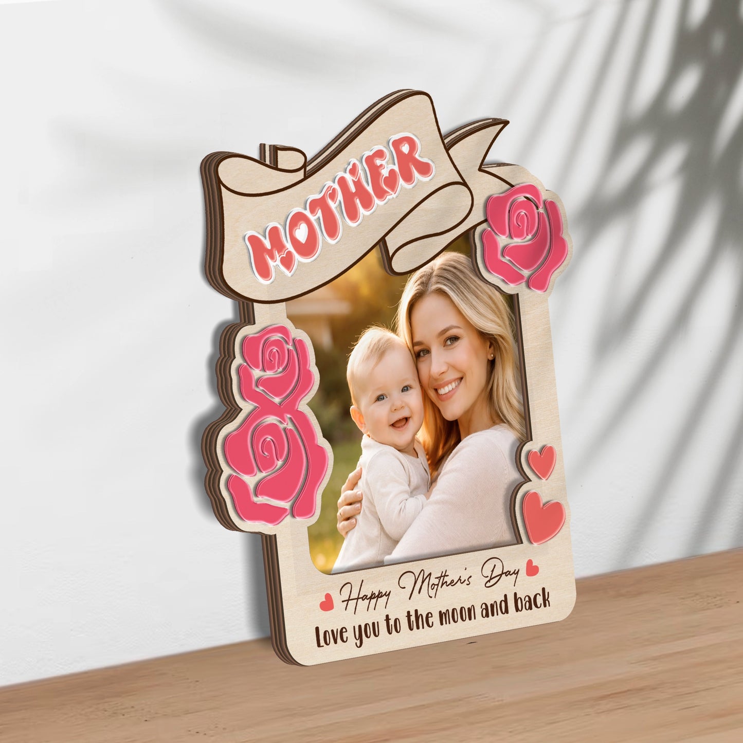Best Mom Ever Photo Frame – Mother’s Day Gift for Mom & Nana – Personalized Car Visor or Fridge Magnet Frame