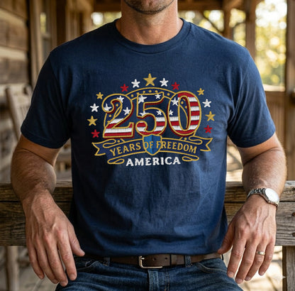 America 250th Anniversary - Patriotic USA T-Shirt Design