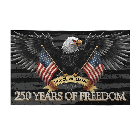 250 Years of Freedom American House Flag USA Semiquincentennial 1776 - 2026