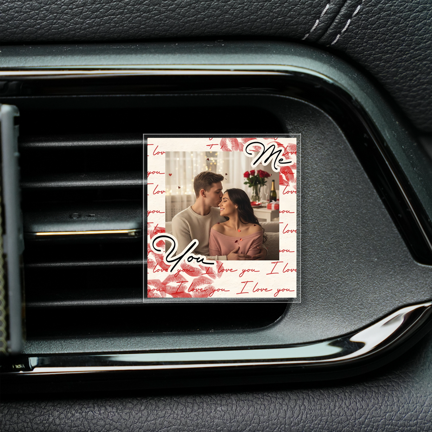 Our Little Polaroid Memory – Memory Keepsake Car Gift for Couples – Personalized Polaroid Photo Acrylic Car Clip