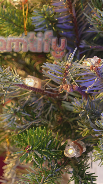 Personalized Shore Of Love Couple Glass Acrylic Ornament