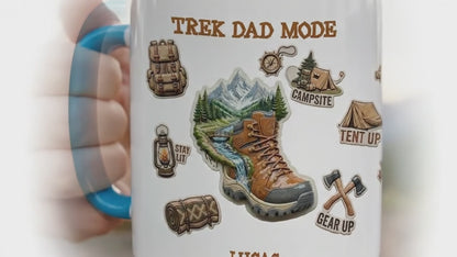 Personalized Dad Mug – Trek Dad Mode Custom Name Coffee Mug