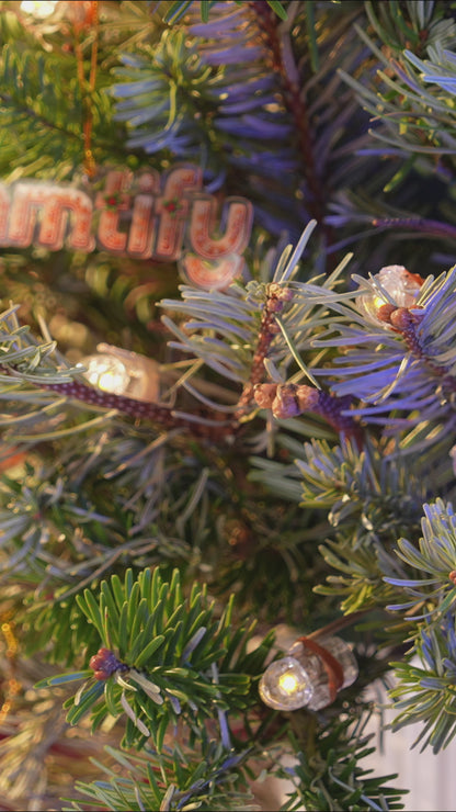 Personalized Love Is Love Ceramic Acrylic Ornament