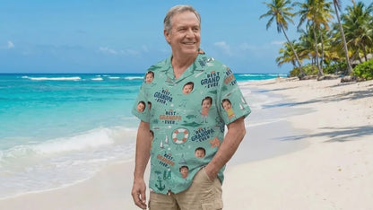 Personalized Hawaiian Shirt for Grandpa – “Best Grandpa Ever” Custom Gift