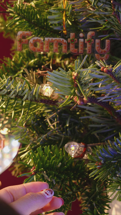 Family Is a Gift That Lasts Forever – Custom Acrylic Christmas Ornament for Family