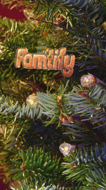 Funny Gingerbread Baby First Christmas - Custom Photo Acrylic Ornament