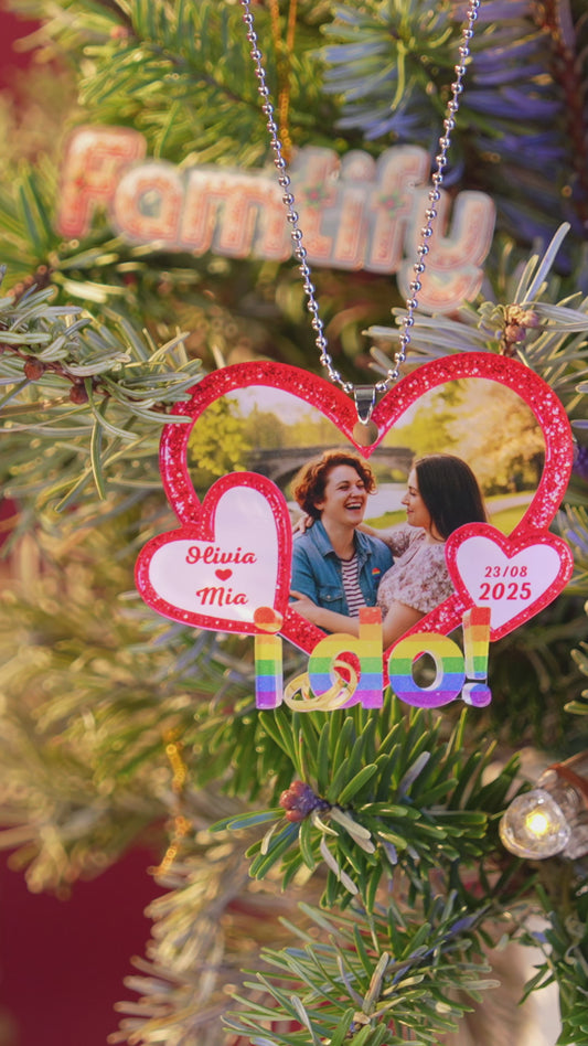 LGBT Customized I Do Acrylic Ornament
